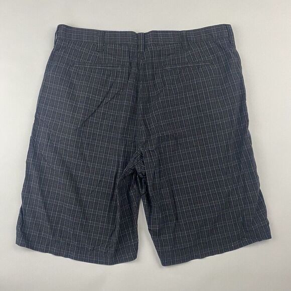 Apt. 9 Men's Gray Plaid Bermuda Chino Shorts Size 38 100% Cotton 11.5" Inseam - Picture 6 of 7
